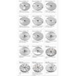 Dischi tagliaverdure per taglio a Fiammifero adatti per modelli 2000T , 3000, 2500