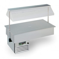 Drop in e mobile da incasso refrigerato Modello SINFONIA 6BRINA vasca a sfioro