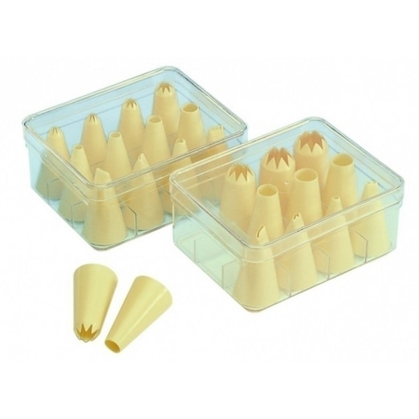 Set n 12 pezzi di Bocchette grandi per decorare in polipropilene Modello 512-200