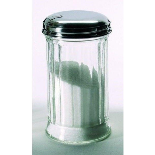 Spargizucchero in vetro e acciaio inox Dimensioni ø mm. 75x35h Modello SZ10