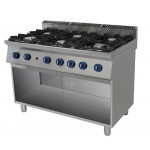 Cucina 6 fuochi a gas Csa su vano a giorno Modello 7C6F