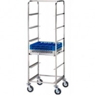 Carrello portacestelli Modello CP1442 Struttura in acciaio inox Per cestelli 50x50
