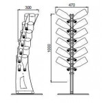 Espositore per bottiglie di vino champagnotte design Autoportante Capacità bottiglie 12 colore trasparente Modello ARPA BOLLICINE