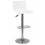 Sgabello da interno TESR Base in acciaio cromato Scocca in polipropilene Modello 933-K08