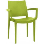 Poltroncina da esterno impilabile TESR Struttura in polipropilene Colore Verde Modello 1156-WAM VERDE