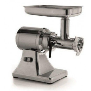 Tritacarne elettrico Modello TSK22 Bocca: &Oslash; 82 mm Produzione oraria: 300 kg Gruppo macinazione: Acciaio Inox