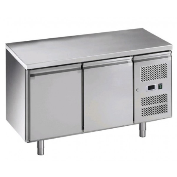 Tavolo Refrigerato due porte In acciaio inox AISI 210 ForCold  GN1/1 (cm 53 x 32,5) ventilato Modello G-GN2100TN-FC