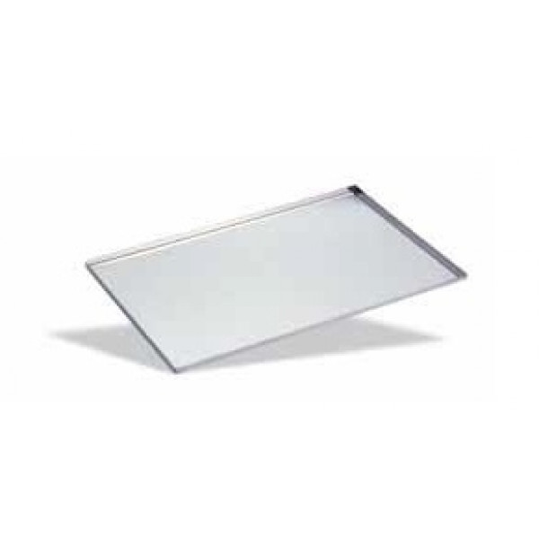 Vassoio rettangolare in acciaio inox Altezza cm 1 non impilabile Dimensioni cm. L 40 x P 30 x 1 h Modello 646-040