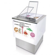 Banco pozzetto per gelato con riserva ETM Modello FAST_4_L800 N. 4 pozzetti ventilato