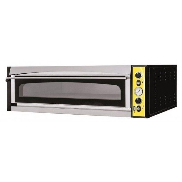 Forno Elettrico meccanico per pizza PF 1 camera di cottura Porta a vetro N. Pizze 9 (Ø cm 35) Modello ENDOR 9 GLASS