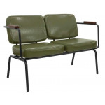 Divano da interno TESR Struttura in metallo verniciato Cuscini in ecopelle Modello 1122-C12S