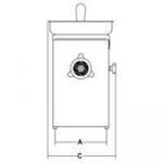 Tritacarne Modello TC22 BARCELLONA T Piastra in dotazione mm 4,5 Produzione oraria kg/h. 300