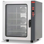 Forno elettrico a convezione con umidificatore MDLR per gastronomia Capacità 10 x GN 1/1 Porta a bandiera Modello GEU1011P