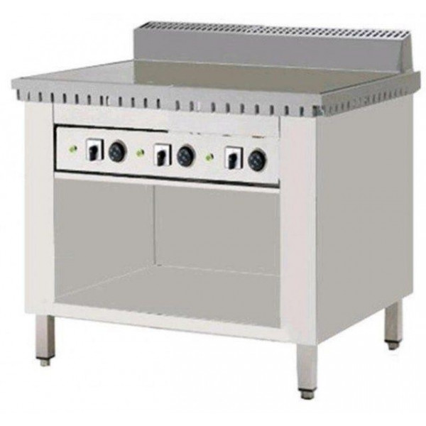 Cuocipiada Elettrico PL Modello CPE6 Su vano a giorno piana in ferro Su vano inox a giorno Capacità 6 piadine Piana in ferro