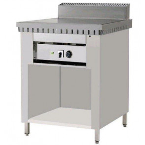 Cuocipiada Elettrico PL Modello CPE4 su vano a giorno Piana in acciaio inox su vano inox a giorno Capacità 4 piadine Piana in acciaio inox