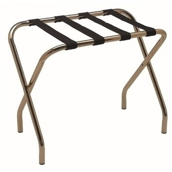 Reggivaligia in Acciaio Ottonato, Solo confezioni da due Diametro 25mm, Cinghie in PVC Modello RV Ottone