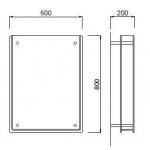 Espositore/teca per tappi di sughero design a parete colore trasparente Modello TECA SAHARE SMALL