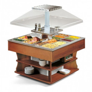 Isola Buffett espositore caldo bagnomaria Modello OASI 8 M BM Potenza W 4950