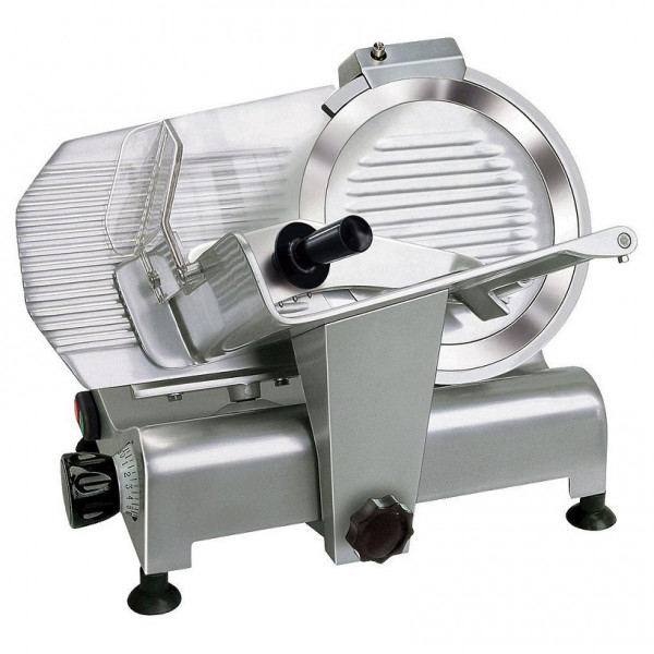 Affettatrice elettrica a gravità ergonomica professionale Modello serie Lusso 300/S-LCEV Affilatoio Fisso