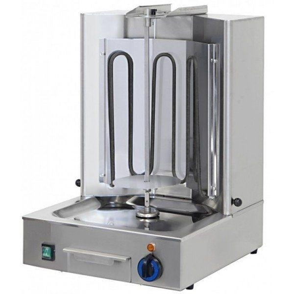 Gyros kebab Elettrico CSA con una zona di cottura Resistenza corazzata Capacità Max carne 7 Kg Dimensione Carne cm ø 30 x H 39 Modello SKU17
