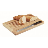 Tagliere per pane in legno con raccogli briciole Dimensioni mm. 400x275 Modello 2615