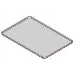 Teglia in alluminio Modello KT9P/A Dimensioni mm. 600 x 400  x 20