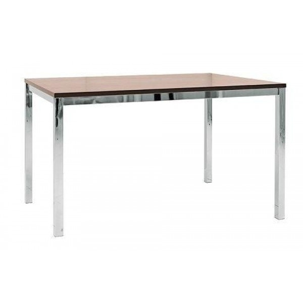 Tavolo da interno TESR Struttura in metallo cromato Piano in MDF Modello 509-TB015