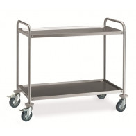 Carrello di servizio inox Modello CR226 Due ripiani