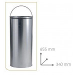 Gettacarte push MDL In acciaio inox finitura brillante Modello 106031