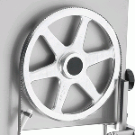 Segaossa Modello SO2400 INOX Lunghezza nastro mm 2400 Motore Hp 1,8 - r.p.m. 700 Ø Puleggia mm 300