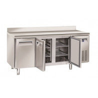 Tavolo Refrigerato Gastronomia ventilato con Alzatina Modello QR3200 - 3 porte autochiudenti