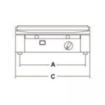 Piastra Modello CORT V LL vetroceramica Piano Liscio-Liscio