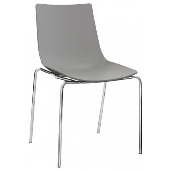 Sedia da interno impilabile TESR Struttura in acciaio cromato Scocca in polipropilene Modello 893-CT390