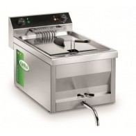 Friggitrice Elettrica Da banco Modello MFR12R con rubinetto Potenza 9000 Watt