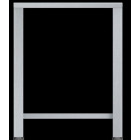 Tavolo Fisso in aisi 430 dm LxPxH 610x630x791 mm Modello ET423  per modelli EF423, EF443, EF523 
