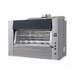 Girarrosto a Legna Planetario ENG Modello LEGNA84P Capacità N. 84 Polli Dischi planetari inox n. 8+ 4 aste cm 111,5 Sistema doppi motori grill plus Scarico fumi regolabile