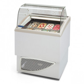 Vetrina Refrigerata per Gelato Modello CARISMA 4+4 Capacità 4+4 Vaschette