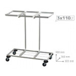 Portasacchi mobile per raccolta differenziata MDL Modello TRIFLUX