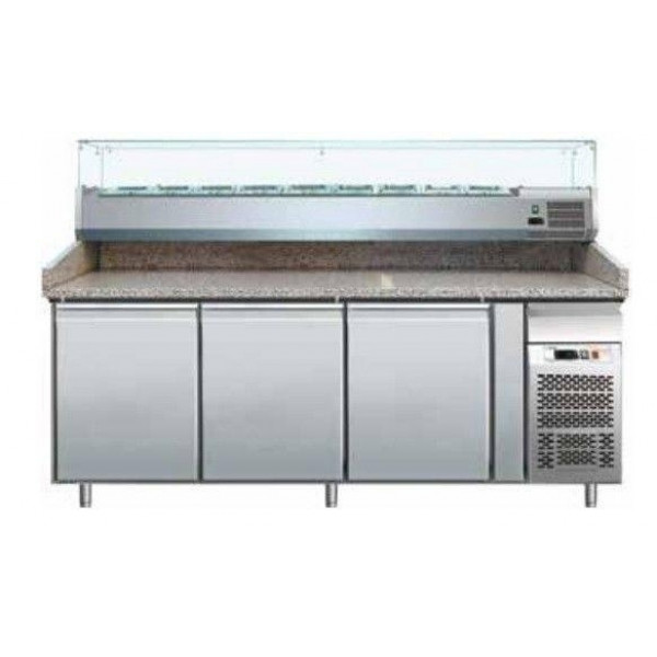 Tavolo refrigerato/Banco Pizza ventilato Modello PZ3600TN33 tre porte
