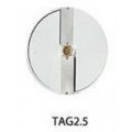 Disco per taglio spessore 2,5mm DF2,5N - adatto per cetrioli, carote, anelli di cipolla, patate fritte, cavoli bianchi, ecc. per Tagliaverdura Modelli TITANIUM