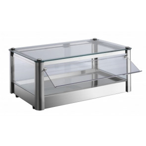 Vetrina espositore da banco neutra TP in lamiera di acciaio inox Modello KB51N