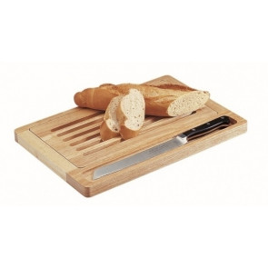 Tagliere per pane in legno con raccogli briciole Dimensioni mm. 400x275 Modello 2615
