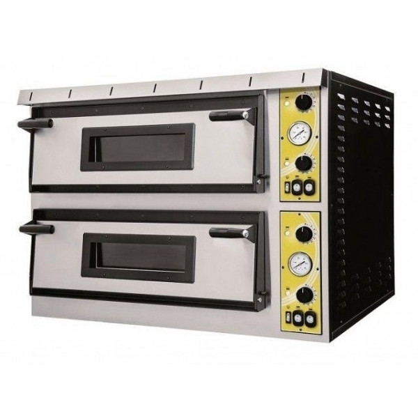 Forno Elettrico meccanico per pizza PF 2 camere di cottura N. Pizze 9 + 9(Ø cm 35) Modello Medea99