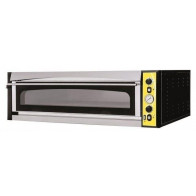 Forno Elettrico meccanico per pizza PF 1 camera di cottura Porta a vetro N. Pizze 9 (Ø cm 35) Modello ENDOR 9 GLASS