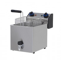 Friggitrice Elettrica da banco CSA 1 vasca con rubinetto di scarico Modello SKU16