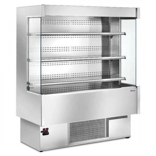 Espositore verticale murale refrigerato Zoin Modello Silver SI150PSV Adatto per l'esposizione di bevande latte gastronomia fredda prodotti preconfezionati latticini