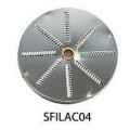 Disco per sfilacciare DT04 - spessore 4mm - adatto per sedano, carote, verdure per pinzimonio, formaggio per pizza, noci, cioccolata, ecc Adatti per tagli a Julienne per Tagliaverdura Modello TITANIUM