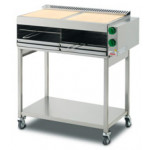 Salamandra a gas Doppia PL Modello S4/8 Dimensioni Griglia: 2x40x40cm