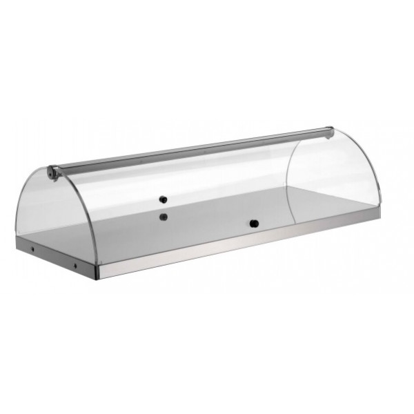 Vetrina espositore da banco neutra TP Modello BN81R Fianchi e antine in plexiglass