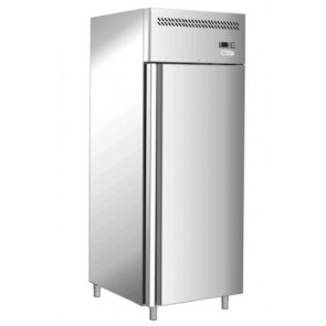 Armadio Frigo ForCold Modello G-GN650BT-FC in accicio inox AISI 210 Ventilato Gastronorm 2/1 (cm 65 x 53) N.1 1 porta